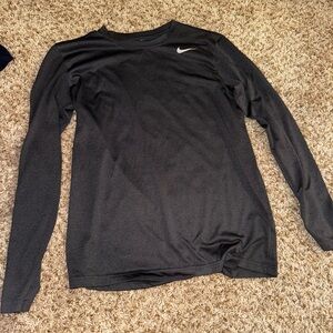 Nike Gray Dri-FIT Long sleeve Tee